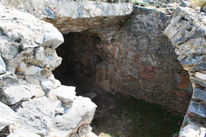 traditional jail cell of Paul and Silas at Philippi